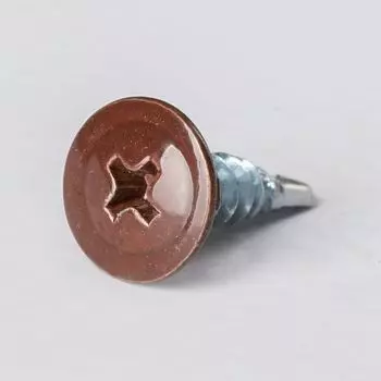 Саморез Yoko прессшайба сверло 4,2х16 мм RAL 8017 шоколадно-коричневый