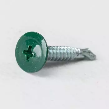 Саморез Yoko прессшайба сверло 4,2х25 мм RAL 6005 зеленый