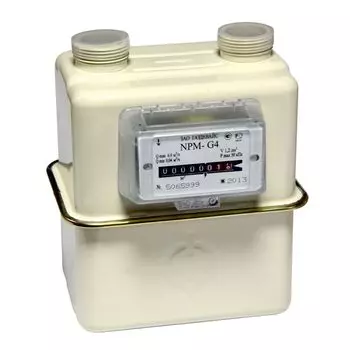 Счетчик газа NPM-G 4 (до 6 м3/ч) (слева-направо) Ду20