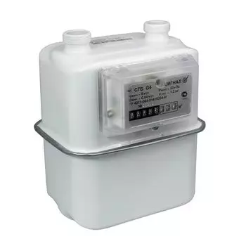 Счетчик газа СГБ G4 вертикальный (слева-направо) G1 1/4"