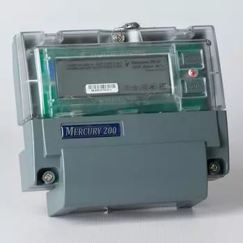 Счетчик однофазный двухтарифный МЕРКУРИЙ 200.02