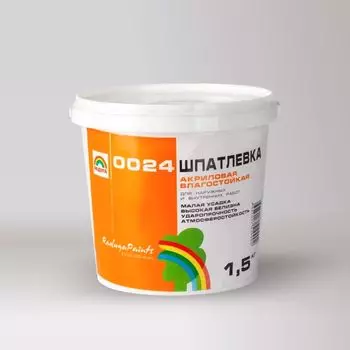 Шпаклевка фасадная акриловая Радуга-0024 1,5 кг