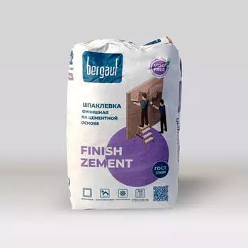 Шпаклевка финишная цементная Bergauf Finish Zement 20 кг