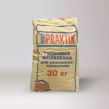 Шпаклевка финишная гипсовая Bergauf Praktik 30 кг