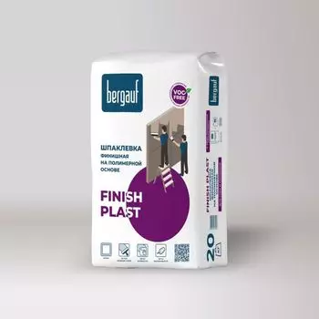 Шпаклевка финишная полимерная Bergauf Finish Plast 20 кг