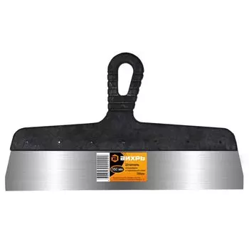 Шпатель нержавеющая cталь, пластиковая рукоятка, 350мм, Вихрь