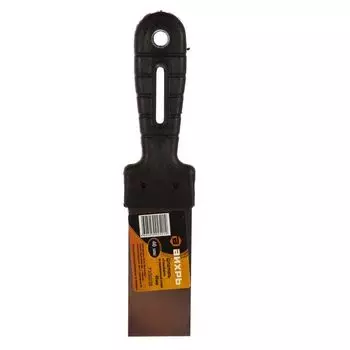 Шпатель нержавеющая cталь, пластиковая рукоятка, 40мм, Вихрь