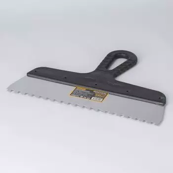 Шпатель зубчатый, зуб 6×6 мм, 250 мм