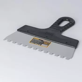 Шпатель зубчатый, зуб 8×8 мм, 200 мм