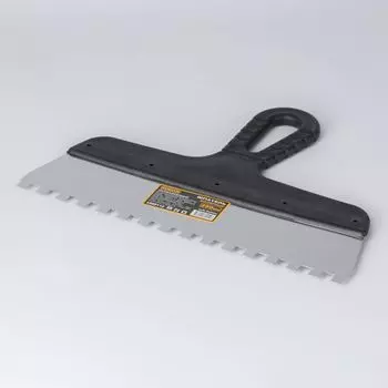 Шпатель зубчатый, зуб 8×8 мм, 250 мм