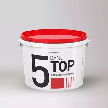 Шпатлевка финишная DanoGIPS Dano Top 5 10 л/165 кг