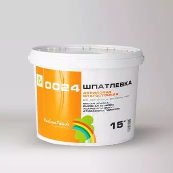 Шпаклевка фасадная акриловая Радуга-0024 15 кг