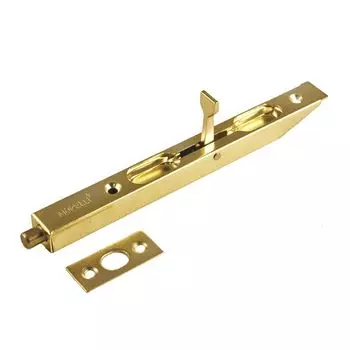 Шпингалет торцевой MORELLI L160 PG золото