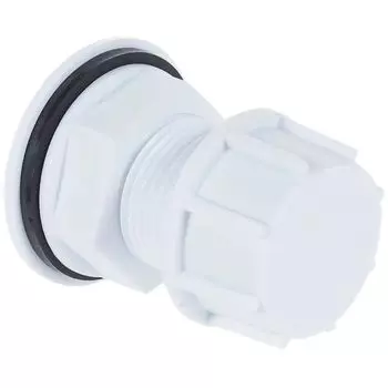 Штуцер в бак (емкость) с заглушкой и прокладкой 1"