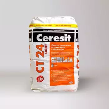 Штукатурка цементная Ceresit CT24 Light 20 кг