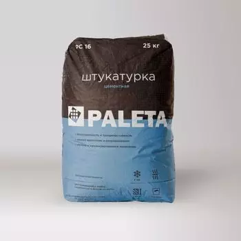 Штукатурка цементная Paleta PC 16 25 кг