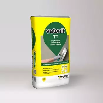 Штукатурка цементная Weber.Vetonit TT, 25 кг