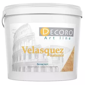 Штукатурка декоративная известковая Decoro Velasquez naturale "Марморин", 15кг