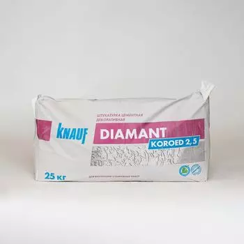 Штукатурка декоративная Кнауф Диамант Короед 2,5 мм, 25 кг