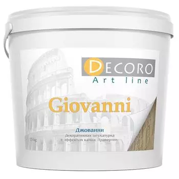 Штукатурка декоративная моделирующая Decoro Giovanni зернистая, 15кг