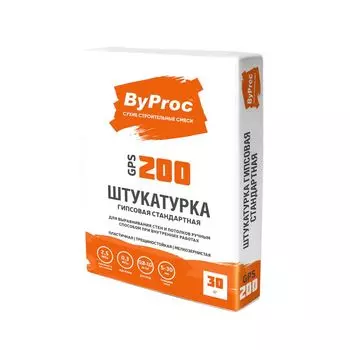 Штукатурка гипсовая стандартная ByProc GPS-200 30 кг