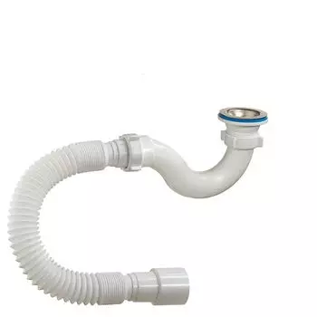 Сифон для душевого поддона 1.1/2"х40 с гибкой трубой 40х40/50 А-42589 Орио