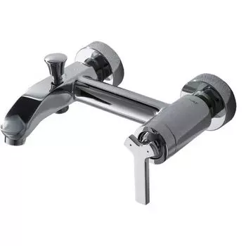 Смеситель Bravat Waterfall для ванны c коротким изливом F673107C-01