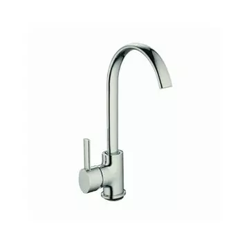 Смеситель д/кухни Accoona 88 А4488А (однорычаж., R излив, с гайкой) Латунь силумин