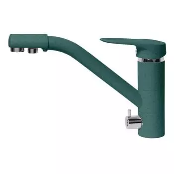 Смеситель для кухни AquaGranitEx C-6040 (305) зеленый