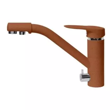 Смеситель для кухни AquaGranitEx C-6040 (307) терракот