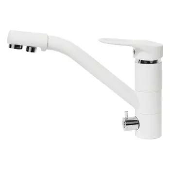 Смеситель для кухни AquaGranitEx C-6040 (331) белый