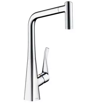 Смеситель для кухни Hansgrohe Metris 14820000 с выдвижным изливом