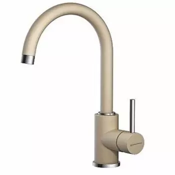 Смеситель для кухни Omoikiri Shinagawa-CH (4994112) С-образный шампань