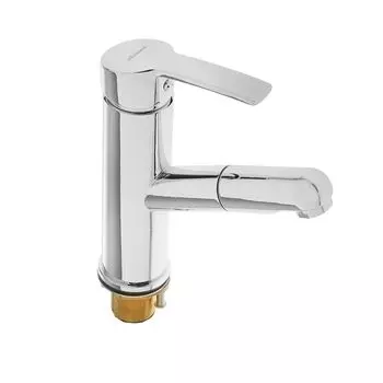 Смеситель для раковины Accoona А9290-1 (однорычажный, с выдвижным изливом) латунь, хром