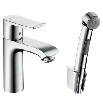 Смеситель для раковины Hansgrohe Metris 31285000 с гигиеническим душем