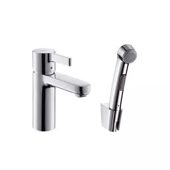 Смеситель для раковины Hansgrohe Metris S 31160000 с гигиеническим душем