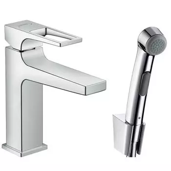 Смеситель для раковины Hansgrohe Metropol 74522000 с гигиеническим душем