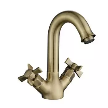 Смеситель для раковины Kaiser Cross 41011-1 Bronze