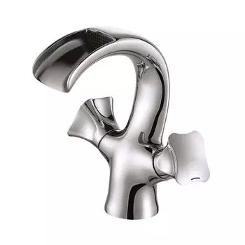 Смеситель каскадный для раковины D&amp;K Hessen.Grimm DA1382801 латунь, хром