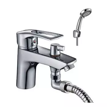 Смеситель на борт ванны на 1 отверстия Rossinka T40-38