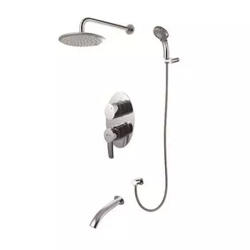 Смеситель встраиваемый для ванны и душа Lemark Atlantiss LM3222C