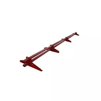 Снегозадержатель трубчатый 3м ПЭ-RAL 3005 красное вино усиленный