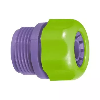 Соединитель пластмассовый для шланга 1/2", с внешней резьбой 3/4" Palisad