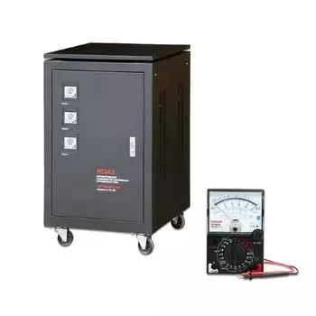 Стабилизатор напряжения Ресанта АСН-60000/3-ЭМ + Мультиметр Ресанта YX360TRN