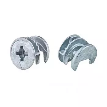 Стяжка эксцентриковая для ДСП 18-20 мм (белый цинк 8 шт)