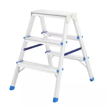 Стремянка алюминиевая двусторонняя 3 ступени Сибртех