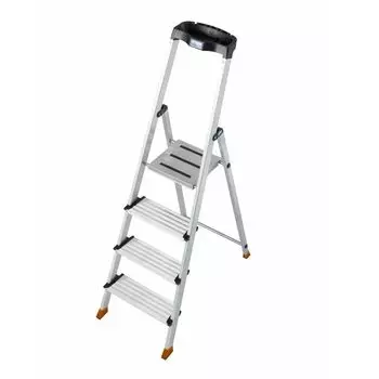 Стремянка Krause Sepuro 4 ступени, с широкими ступенями 125 мм