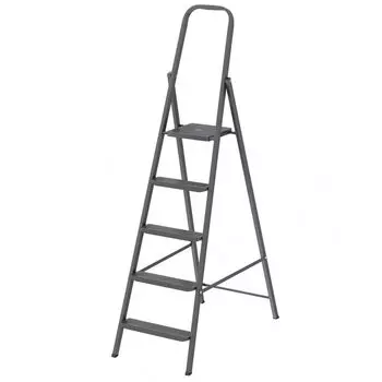 Стремянка стальная компактная 5 ступеней Сибртех