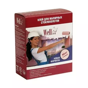 Сухой клей "Wellton" для малярных стеклохолстов 300 г.