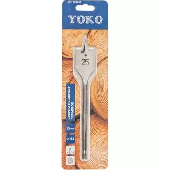 Сверло по дереву перьевое 25х152мм Yoko
